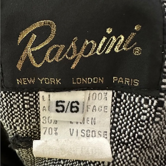 Vintage Raspini Designer Career Office Blazer Jacket Made in USA  Size 5/6 - Picture 7 of 7